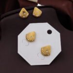 Golden Shell Stud Earrings