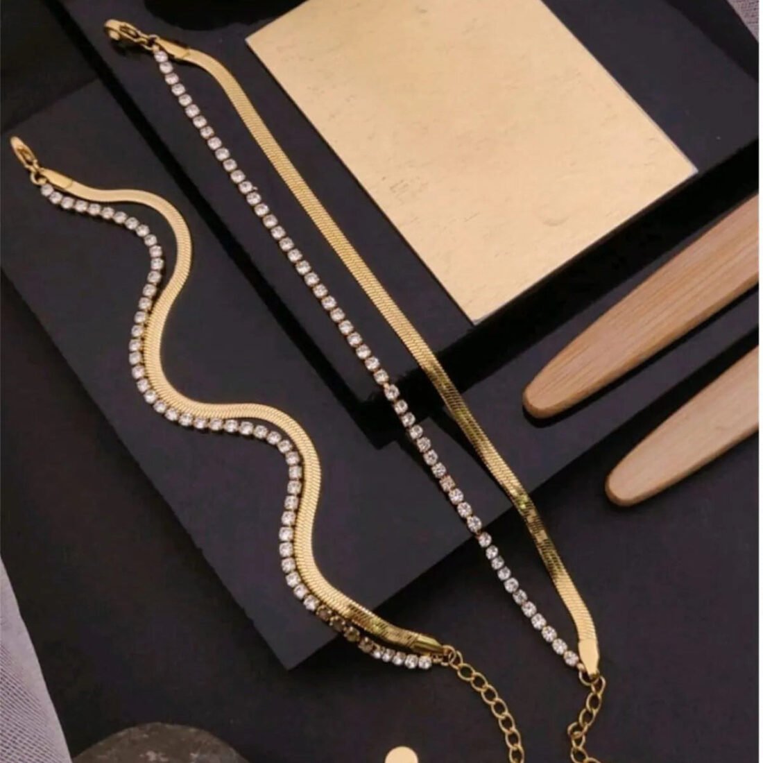 DualGlam Anti-Tarnish Layered Bracelet